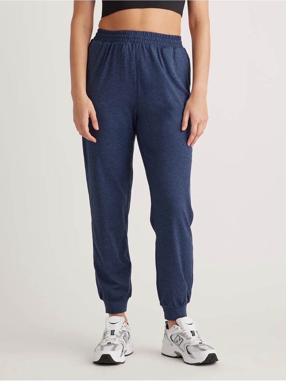 Quince-Flowknit High-Rise Boyfriend Joggers Large